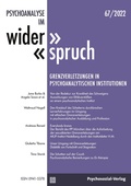 Cover: Psychoanalyse im Widerspruch Nr. 67: Grenzverletzungen in psychoanalytischen Institutionen - Psychoanalyse im Widerspruch