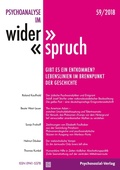 Cover: Psychoanalyse im Widerspruch Nr. 59: 'Gibt es ein Entkommen? Lebenslinien im Brennpunkt der Geschichte' - Psychoanalyse im Widerspruch