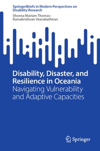 Enlarge image Cover: Disability, Disaster, and Resilience in Oceania - Springer
