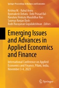 Cover: Emerging Issues and Advances in Applied Economics and Finance - Springer