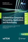 Cover: Collaborative Computing: Networking, Applications and Worksharing - Springer
