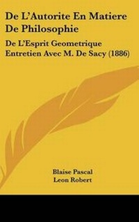 Enlarge image Cover: de L'Autorite En Matiere de Philosophie - Kessinger Publishing