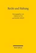 Cover: Recht und Haltung - Mohr Siebeck
