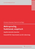Cover: Mehrsprachig, funktional, empirisch: Aspekte slavischer Sprachen - Frank & Timme