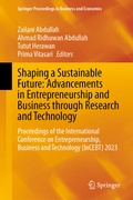 Cover: Shaping a Sustainable Future: Advancements in Entrepreneurship and Business through Research and Technology - Springer