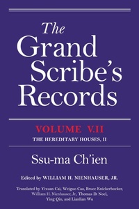 Enlarge image Cover: The Grand Scribe's Records, Volume V.II - Indiana University Press