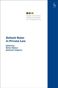 Cover: Default Rules in Private Law - Bloomsbury Academic
