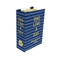 Cover: Navy Stripes Mini One Line a Day - Chronicle Books