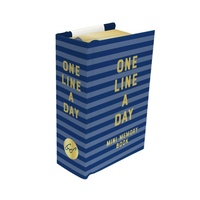 Enlarge image Cover: Navy Stripes Mini One Line a Day - Chronicle Books