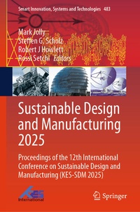 Enlarge image Cover: Sustainable Design and Manufacturing 2025 - Springer