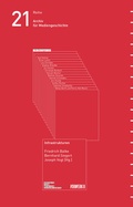 Cover: Infrastrukturen - Vorwerk 8