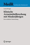 Cover: Klinische Arzneimittelforschung mit Minderj&auml;hrigen - Springer