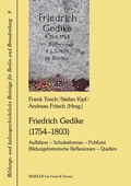 Cover: Friedrich Gedike (1754-1803). Aufkl&auml;rer - Schulreformer - Publizist - Frank & Timme