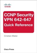 Cover: CCNP Security VPN 642-647 Quick Reference - Cisco Press
