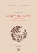 Cover: Ridotto per le scene - Edizioni Di Storia E Letteratura
