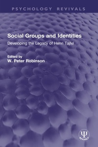 Enlarge image Cover: Social Groups and Identities - Routledge