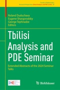 Cover: Tbilisi Analysis and PDE Seminar - Birkh&auml;user