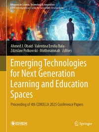Enlarge image Cover: Emerging Technologies for Next Generation Learning and Education Spaces - Springer