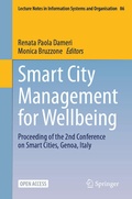 Cover: Smart City Management for Wellbeing - Springer