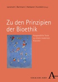 Cover: Zu den Prinzipien der Bioethik - Karl Alber Verlag