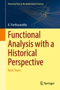 Cover: Functional Analysis with a Historical Perspective - Springer