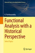Cover: Functional Analysis with a Historical Perspective - Springer