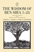 Cover: The Wisdom of Ben Sira 1-24 - Yale University Press