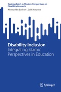 Cover: Disability Inclusion - Springer