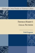 Cover: Thomas Hardy's Legal Fictions - Edinburgh University Press