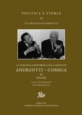 Cover: La crisi della Repubblica nel carteggio Andreotti - Cossiga. III - Edizioni Di Storia E Letteratura
