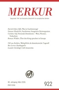 Cover: MERKUR 3/2026, Jg.80 - Klett-Cotta