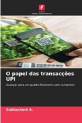 Cover: O papel das transaccoes UPI - Edicoes Nosso Conhecimento