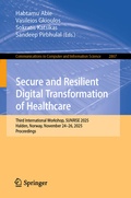 Cover: Secure and Resilient Digital Transformation of Healthcare - Springer