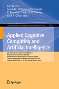 Cover: Applied Cognitive Computing and Artificial Intelligence - Springer