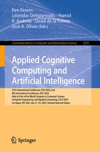 Enlarge image Cover: Applied Cognitive Computing and Artificial Intelligence - Springer