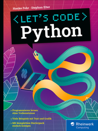 Enlarge image Cover: Let's code Python - Rheinwerk