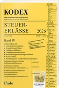 Cover: KODEX Steuer-Erl&auml;sse 2026, Band IV - Linde