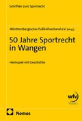 Cover: 50 Jahre Sportrecht in Wangen - Nomos