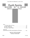 Cover: Earth Spirits. Notations on AI Animism - TEXTEM VERLAG