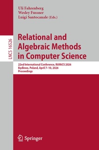 Enlarge image Cover: Relational and Algebraic Methods in Computer Science - Springer