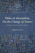 Cover: Philo of Alexandria - SBL Press