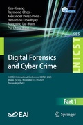 Cover: Digital Forensics and Cyber Crime - Springer