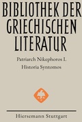 Cover: Kurze Geschichte ab der Kaiserherrschaft des Maurikios - Hiersemann, A