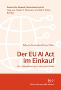 Cover: Der EU AI Act im Einkauf - Edition Wissenschaft & Praxis