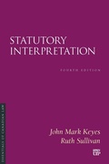 Cover: Statutory Interpretation - University of Toronto Press