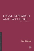 Cover: Legal Research and Writing - University of Toronto Press