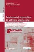 Cover: Fundamental Approaches to Software Engineering - Springer