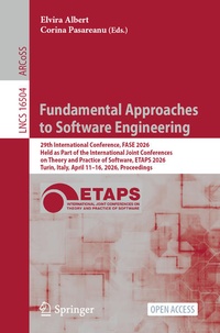 Enlarge image Cover: Fundamental Approaches to Software Engineering - Springer