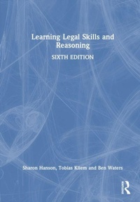 Enlarge image Cover: Learning Legal Skills and Reasoning - Routledge