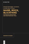 Cover: Name, Rock, Blickfang - De Gruyter